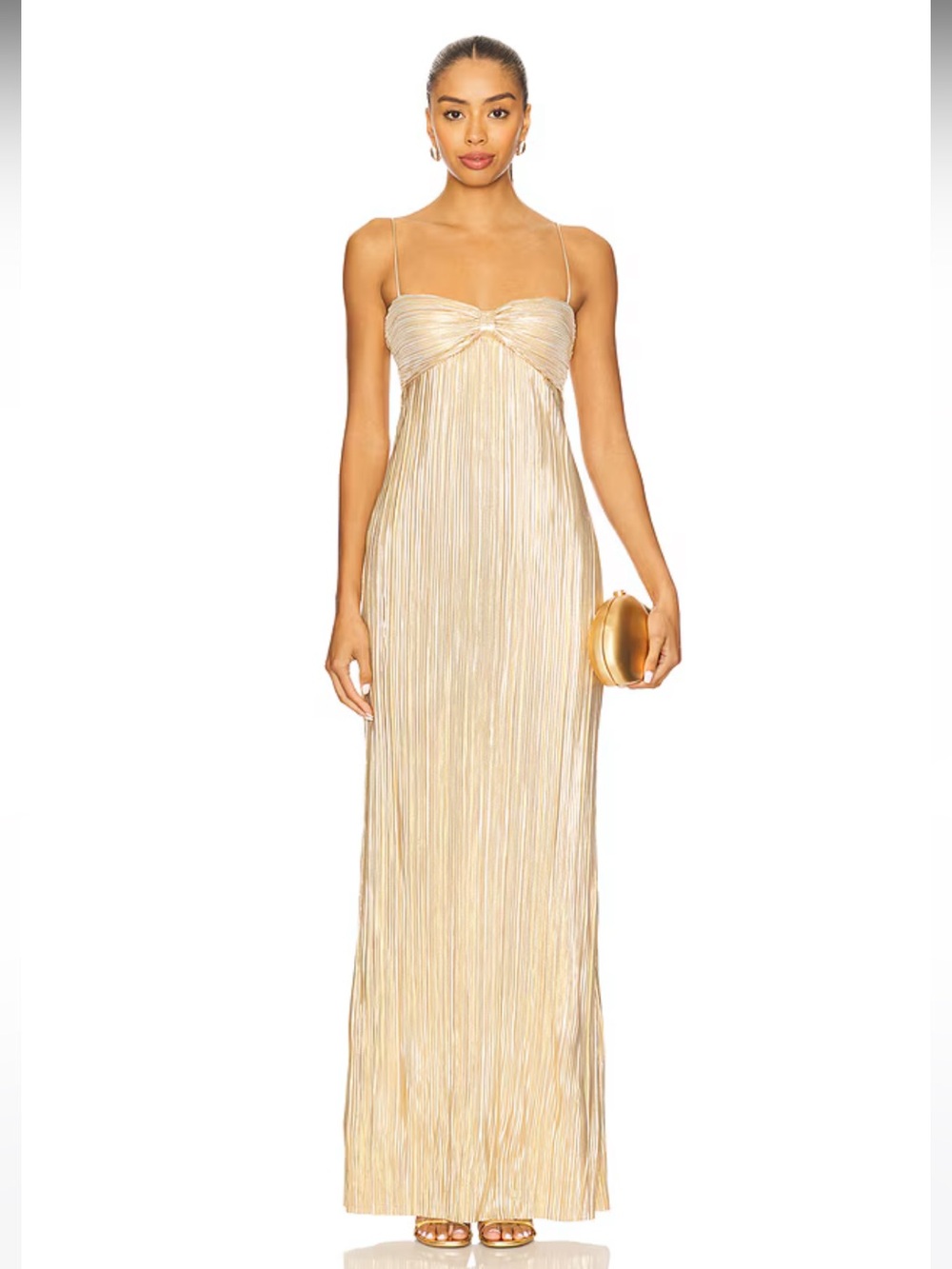 NWT! Lovers and Friends Mya Gown in Gold